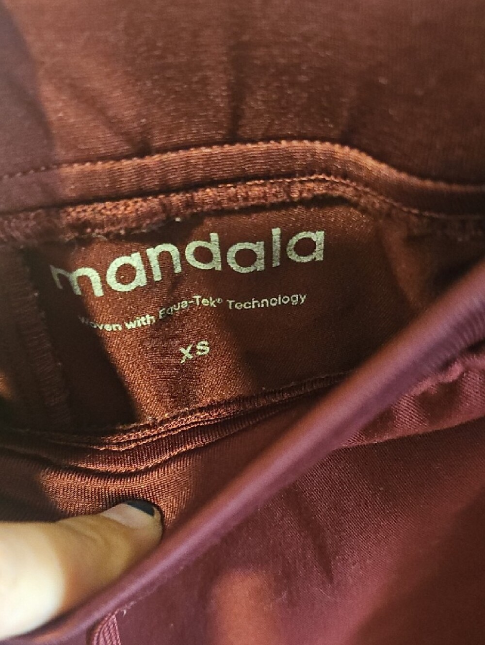 Maroon Drawstring Scrub Pants - Picture 2 of 3